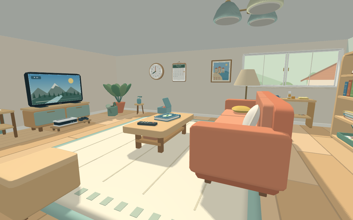 A warm, furnished apartment to explore
